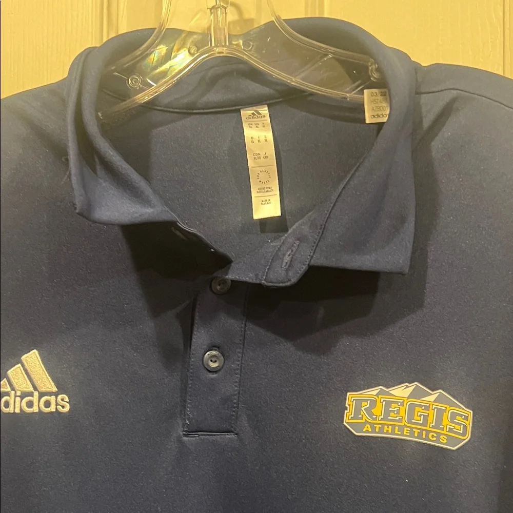 Adidas Dark Blue Men's Polo with Regis Athletics Logo